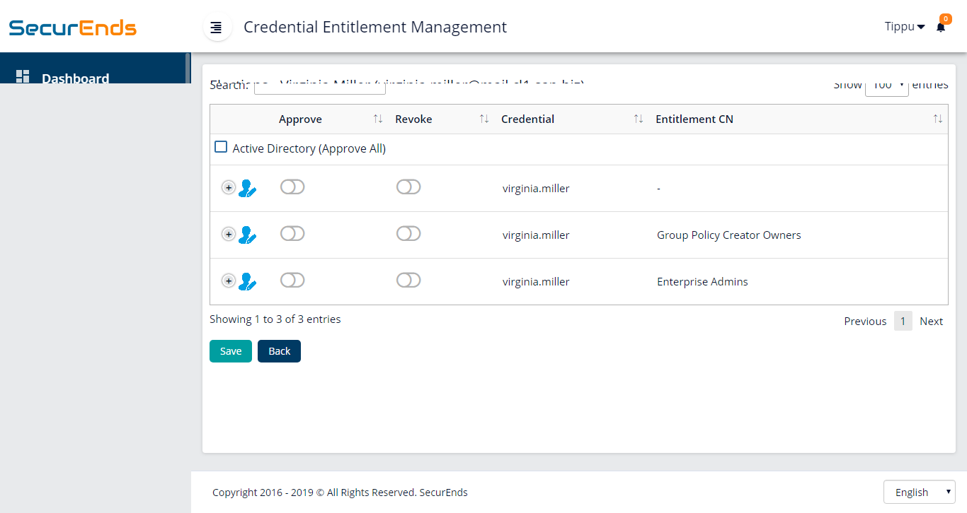 Managers/Reviewers to perform access reviews at a secured portal
