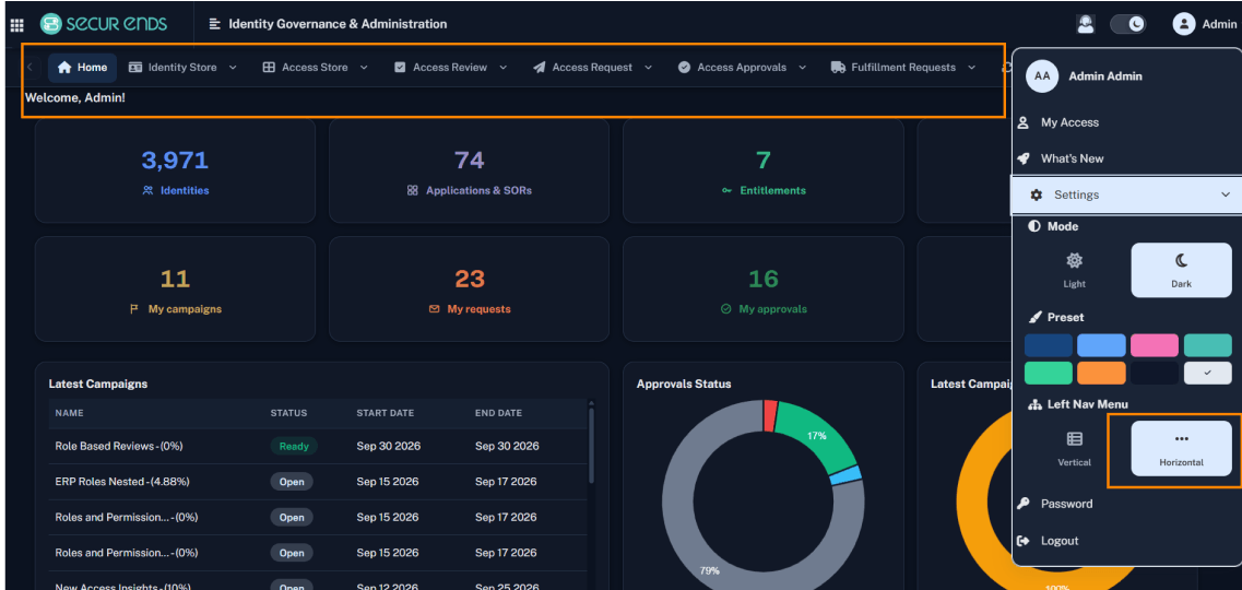 Enhanced Navigation / Theme Controls Screenshot